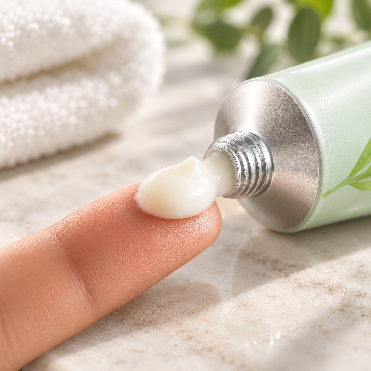Текстура на MIKOHERB GEL върху пръст